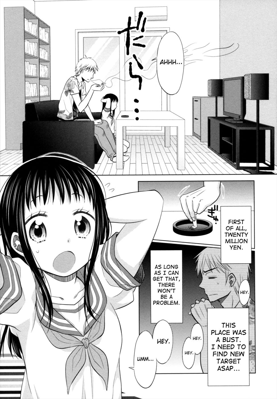 Hentai Manga Comic-A Girl, a Gangster and the Blue Night-Chapter 2-1